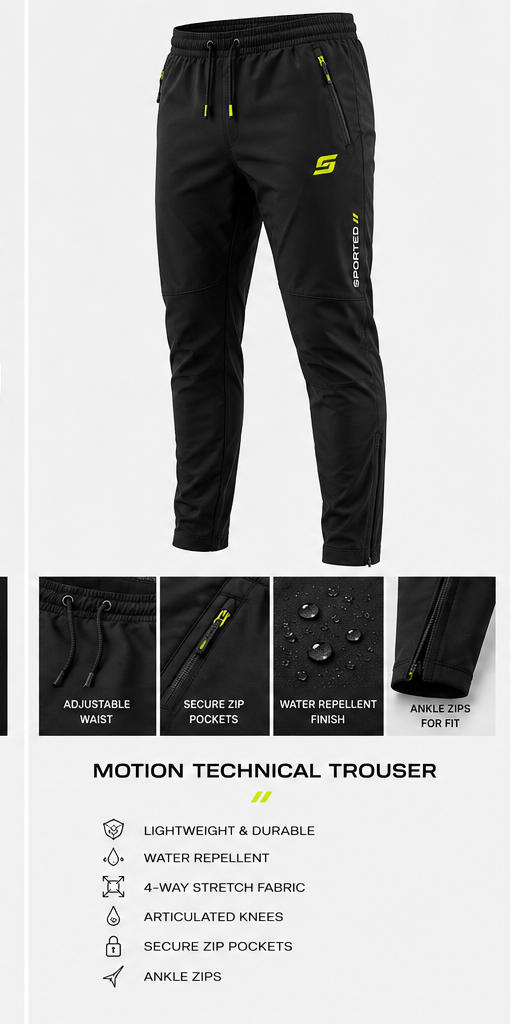 SPORTED Motion technical trouser concept